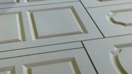 Puerta de armario de cocina/Puertas de PVC estilo Sharker de color Gary